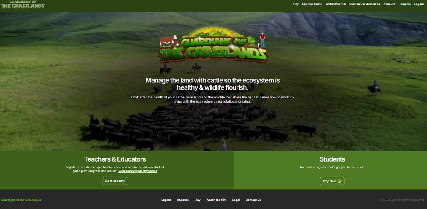 Guardians of the Grasslands Game - Web-based